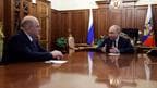 Russian President Vladimir Putin, right, speaks to Mikhail Mishustin, the candidate for the post of Russian Prime Minister during their meeting at the Kremlin