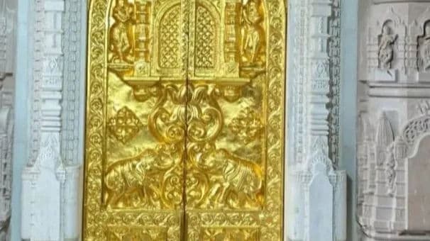 ram mandir golden doors