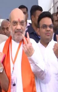 Amit Shah Casts Vote In Ahmedabad, Urges Voters to 'Choose Govt Which Is Against Corruption' 