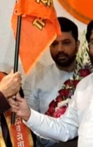 Govinda with CM Eknath Shinde after joining Shiv Sena