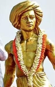 Prime Minister Narendra Modi pays tribute to the statue of freedom fighter Birsa Munda