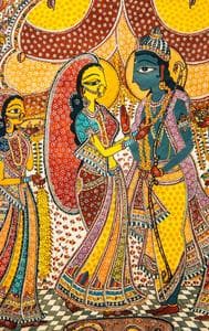 Ancient folk Madhubani Painting