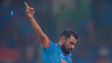 Mohammed Shami strikes a wicket for India
