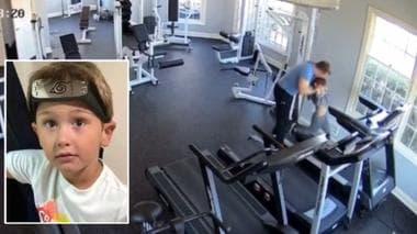 Terrifying Video Of A Father Dragging His 6-Year-Old Son Over A Treadmill Goes Viral